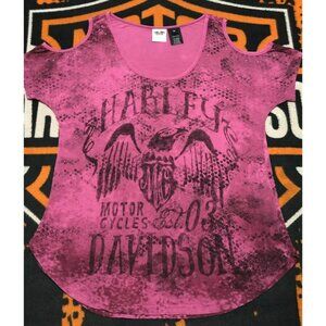 Harley-Davidson Casual Shirt Medium Women, Bare Shoulders